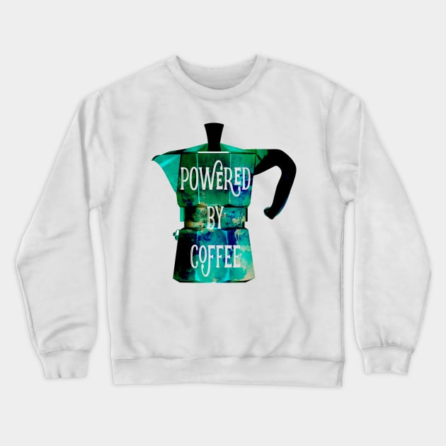 Powered by Coffee Crewneck Sweatshirt by JonHerrera